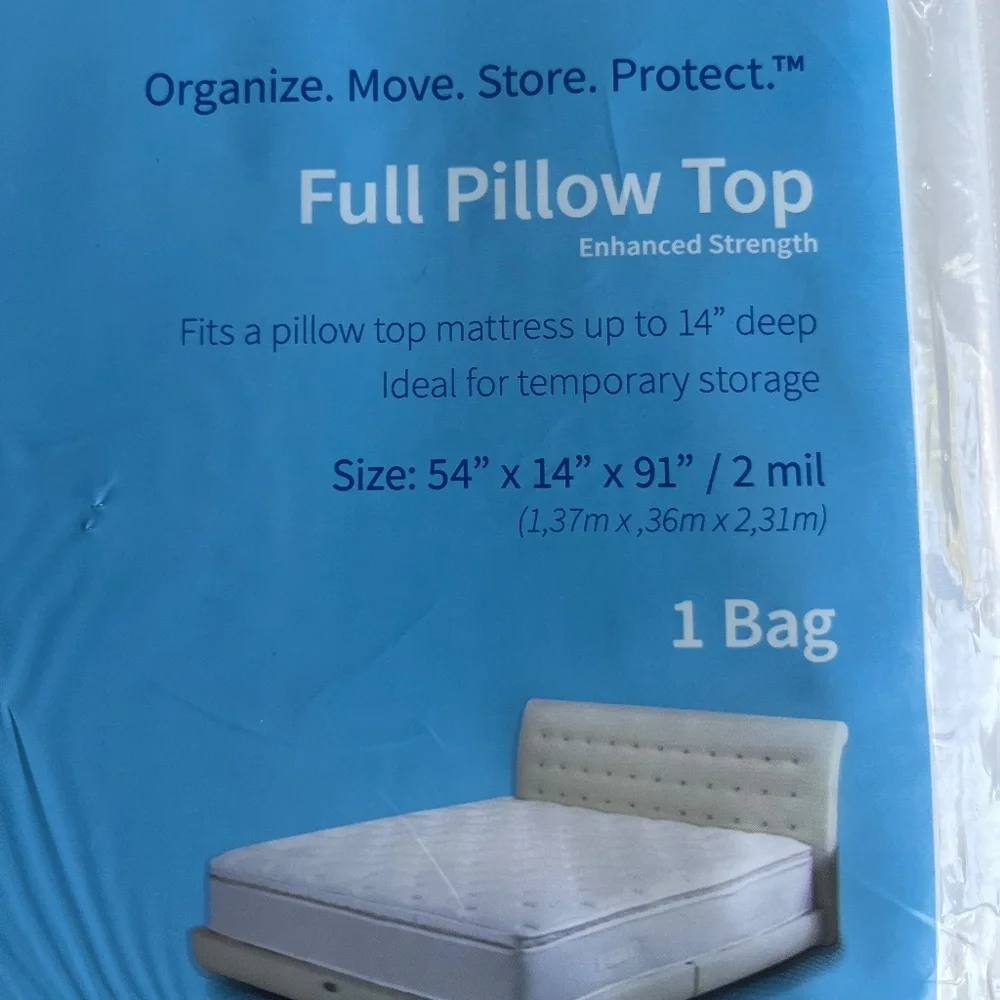 Kleer Guard Full Pillow Top Mattress Bag Cover Clear New‎
